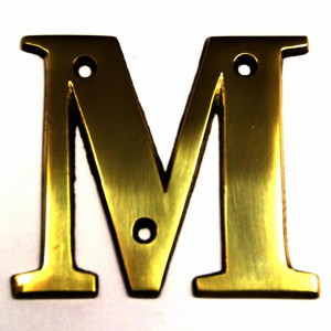 4965Messing_letter_8_cm_M