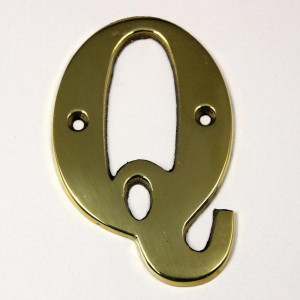4969Messing_letter_8_cm_Q
